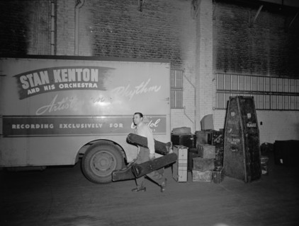 Stan Kenton Orchestra, 1947 or 1948. Creator: William Paul Gottlieb.