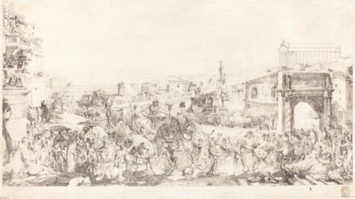 Triomphe de Pompee dans Rome, 1775. Creator: Gabriel de Saint-Aubin.