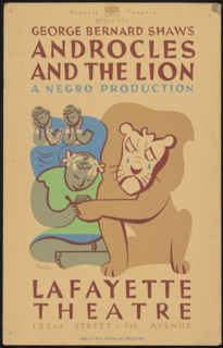 Androcles and the Lion (duplicate), New York, 1938. Creator: Unknown.