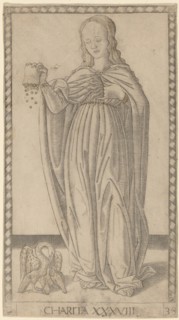 Charita (Charity), c. 1465. Creator: Master of the E-Series Tarocchi.