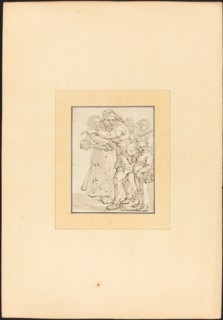 Old Man Pointing to the Left, 1780. Creator: Maria Catharina Prestel.