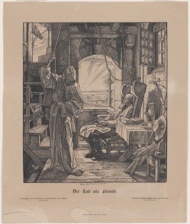 Der Tod als Freund (Death as a Friend), 1831. Creator: Alfred Rethel.