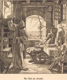 Der Tod als Freund (Death as a Friend), 1851. Creator: Alfred Rethel.