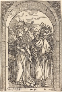 Mater Dolorosa and Saint Joseph. Creator: Hans Schäufelein the Elder.