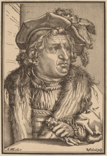 Man with a Plumed Cap, after 1607. Creator: Christoffel van Sichem I.