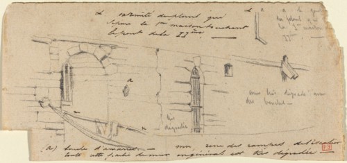 Study for "Le Petit Pont", probably c. 1850. Creator: Charles Meryon.