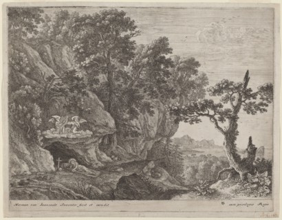 The Repentant Magdalene in a Landscape. Creator: Herman van Swanevelt.