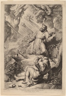 Saint Francis Receiving the Stigmata, 1620. Creator: Lucas Vorsterman.