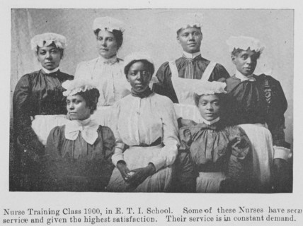 Nurse Training class 1900, in E. T. I. School, 1903. Creator: Unknown.