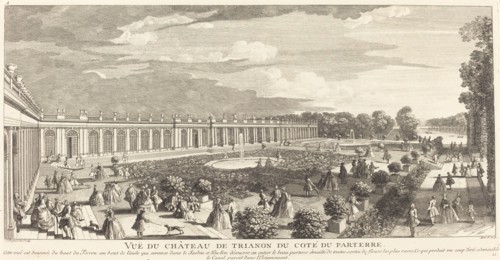 Vue du Chateau de Trianon du Cote du Parterre. Creator: Jacques Rigaud.
