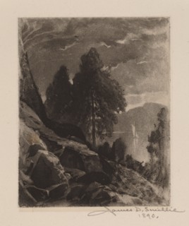 Untitled (Experiment?Wet Aquatint), 1890. Creator: James David Smillie.