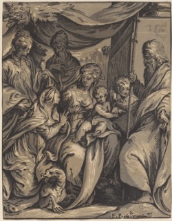 The Virgin and Child with Saints. Creator: Giuseppe Nicola Rossigliani.