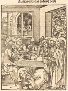 Mary Magdalen Washing Feet of Christ. Creator: Hans Wechtlin the Elder.