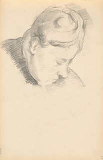 Madame Cézanne with her Head Lowered, 1893/1896. Creator: Paul Cezanne.
