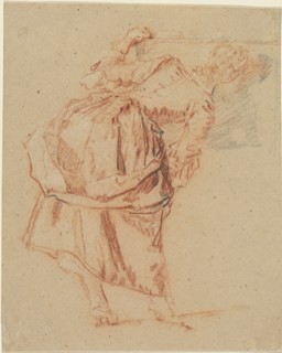 A Young Woman Looking in a Mirror, 1742/1743. Creator: Nicolas Lancret.