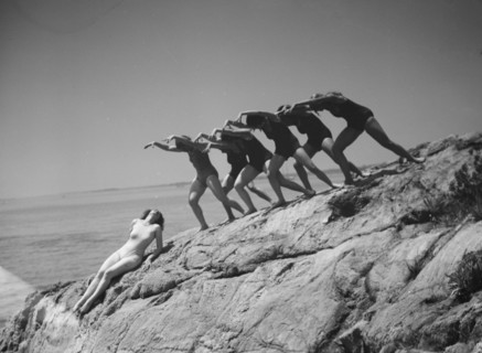 Strauss, Sarah Mildred, and pupils, 1932 June 5. Creator: Arnold Genthe.