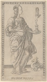 Prudencia (Prudence), c. 1465. Creator: Master of the E-Series Tarocchi.