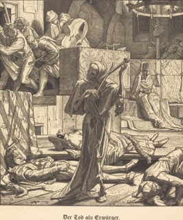 Der Tod als Erwürger (Death as Strangler), 1851. Creator: Alfred Rethel.