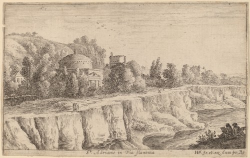 Church of San Adrian on the Via Flaminia. Creator: Herman van Swanevelt.