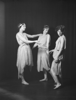 Barnard College group with Miss Larsen, ca. 1924. Creator: Arnold Genthe.