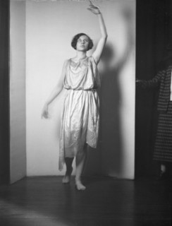 Barnard College group with Miss Larsen, ca. 1924. Creator: Arnold Genthe.