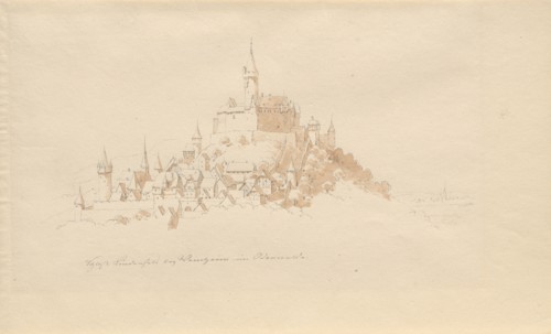 Schloss Lindenfels bei Weinheim im Odenwald. Creator: Julius von Leypold.