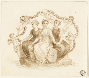 Allegory of England, Scotland, and Ireland, n.d. Creator: Thomas Stothard.