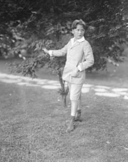 Lewisohn, Walter, Master, standing outdoors, 1926? Creator: Arnold Genthe.