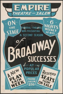 A Second Season of Broadway Sucesses, Salem, MA, [193-]. Creator: Unknown.