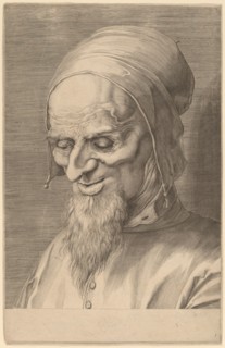 Head of an Apostle with Beard and Cap, 1597. Creator: Aegidius Sadeler II.