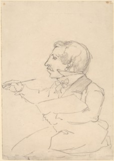 Eastman Johnson Sketching, c. 1849/1851. Creator: Emanuel Gottlieb Leutze.
