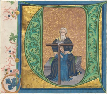The Trinity, 1414. Creator: Master of the Gerona Martyrology, Workshop of.
