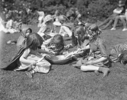 Theatrical performance at Dongan Hall, 1921 May 27. Creator: Arnold Genthe.