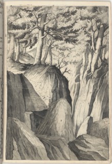 The Prominent Rock (Sasso spicco) [plate I], 1612. Creator: Jacopo Ligozzi.