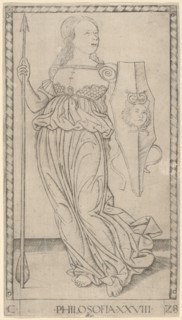 Philosofia (Philosophy), c. 1465. Creator: Master of the E-Series Tarocchi.