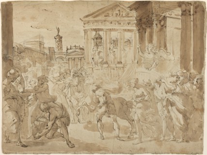A Triumphal Procession in Ancient Rome, c. 1780. Creator: Gaetano Gandolfi.