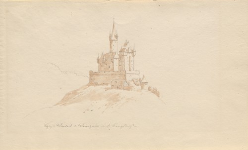 Schloss Windeck b. Weinhelm a. d. Bergstrasse. Creator: Julius von Leypold.