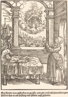 Ein Khindt was gestorben ..., c. 1503. Creator: Master of the Legend Scenes.