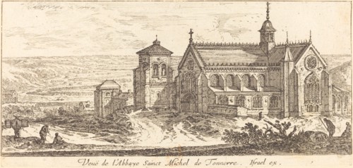 Veue de l'Abbaye Sainct Michel de Tonnerre, 1650. Creator: Israel Silvestre.