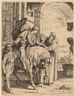 The Prodigal Son Bids Farewell to His Father. Creator: Theodoor van Thulden.