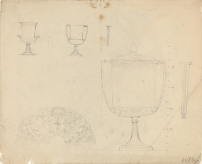 Sheet of Studies [recto and verso], in or after 1819. Creator: John Flaxman.