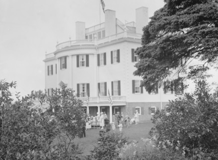 Celebration at the General Knox estate, 1931 July 25. Creator: Arnold Genthe.