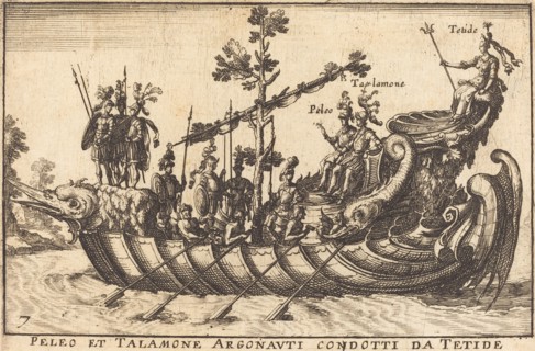 Peleo et Talamone Argonauti condotti da Tetide. Creator: Balthasar Moncornet.