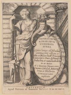 Title Page for Imperatorvm Romanorvm Nvmismata Avrea, 1627. Creator: Unknown.