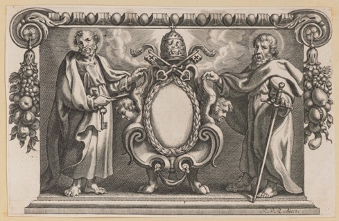 Vignette for a Book Dedicated to Pope Urban VII, 1613/1646. Creator: Unknown.