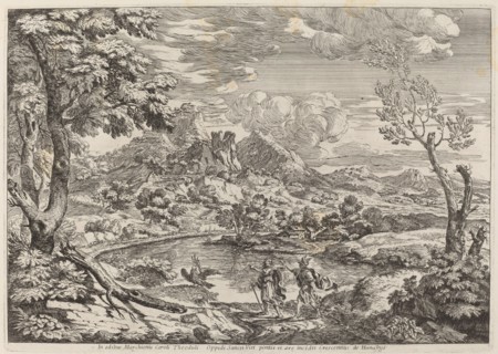 A Man Showing Mercury the Eagle of Jupiter, 1696. Creator: Crescenzio Onofri.