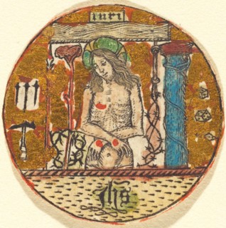 Christ as the Man of Sorrows, c. 1450/1460. Creator: Master E.S., Follower of.