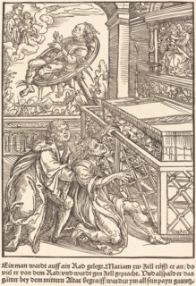 Ein man wardt auff ain Rad ..., c. 1503. Creator: Master of the Legend Scenes.