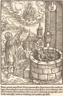 Aines armen man khind fiel ..., c. 1503. Creator: Master of the Legend Scenes.
