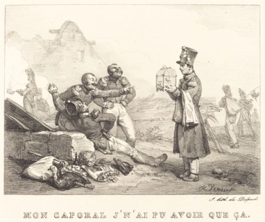 Mon Caporal, Je n'ai pu avons que ça, 1823. Creator: Emile Jean-Horace Vernet.